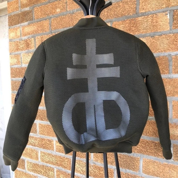 Drop Dead Blasphemy 2.0 green mesh bomber jacket in size XS. - Picture 8 of 12